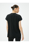 Sports Long Sleeveless T-Shirt Slogan Themed Printed Crew Neck Comfortable Fit - 4