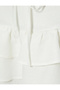 X Tuba Unusal - Linen Blended Flounce Mini Skirt - 6