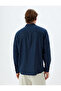 Linen Blend Shirt Long Sleeve - 4