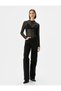 Transparent Tulle T-Shirt Long Sleeve High Collar