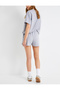 Modal Fabric Sports Shorts Extra Short Tie Waist Elastic Pocket - 4