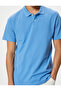 Slim Fit T-Shirt Polo Neck Short Sleeve Cotton - 5