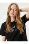 Crew Neck Cotton Stone Printed Short Sleeve T-Shirt