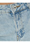 Short Straight Cut-Out Leg Jeans with Pockets - Multi-Fraying Eve Straight Jeans - 6