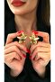 Star Earrings Line Pattern Steel 0049 - 2