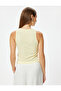 Textured Round Neck Tank Top - 4