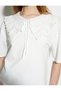 Lace Baby Collar T-shirt Short Sleeve - 5