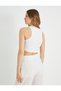 Cotton Halter Neck Crop Tank Top - 4