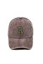 R - Washable Baseball Cap with College Font and Letter