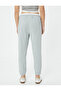 Jogger Pants Double Waist Detailed Tied Ribbed - 4