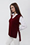 Women's V-Neck Belted Long Knitwear Sweater - 2