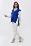 Women's V-Neck Belted Long Knitwear Sweater - 3