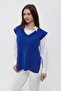 Women's V-Neck Belted Long Knitwear Sweater - 2