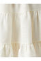 Ruffled Elastic Waist Skirt Linen Blend - 6