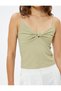 Strappy Athlete Top with Knot Detail and Textured Fabric - 5