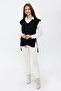 Women's V-Neck Belted Long Knitwear Sweater - 3
