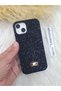 iPhone 15 Plus Compatible Luxury Branded Swrovski Case with Stones - 3