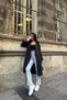 Women's Black Zra Seasonal Trench Coat - 3