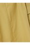 Midi Length Flared Skirt with Cargo Pockets and Elastic Waist in Cotton - 6