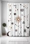 Bathroom Curtain, Ethnic Eye and Motifs Patterned Shower Curtain, Bathtub Curtain 175X200Cm - 2
