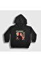 Unisex Kids Black Yuji Anime Jujutsu Kaisen Hooded Sweatshirt 130698Tt