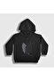 Unisex Kids Black Survey Anime Attack on Titan Hooded Sweatshirt 124890Tt