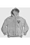 Unisex Gray 1984 Mike Tyson Zip Hooded Sweatshirt157629tt