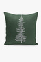 Christmas Themed Throw Pillow Cover / Christmas - Christmas Cushion Cover (Double-Sided Printed - Hidden Zipper) - 3