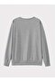 Blessed Blessed Printed Crew Neck Oversize Black White Gray Men's Sweatshirt - 2