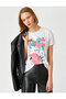 Crew Neck Short Sleeve Printed T-Shirt
