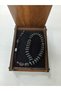 2 Finger Oblate Model Smoked Color Hematite Stone Small Rosary 6 X 3 mm - 4
