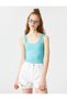 Ribbed Athlete Thick Straps Hollow Collar - 3