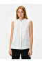 Judge Collar Shirt Sleeveless Robe Detailed - 4