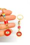 Owl Car Ornament, Car Charm and Red Gold Keychain Set - 5