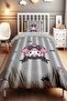 Gray My Melody Lace Embroidered Patterned Single Baby Kids Bedding Set