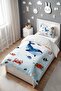 Cute Submarine Patterned Single Baby Kids Bedding Set - 3