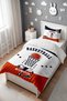 Basket Season Striped Basketball Pattern Single Baby Kids Duvet Cover Set - 3