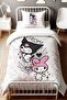 Cool Kuromi and Surprised My Melody Patterned Single Baby Kids Duvet Cover Set - 2