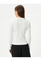 Polo Neck T-Shirt Slim Fit Camisole Long Sleeve Cotton - 4