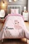 Princess Ballerina Patterned Single Baby Kids Duvet Cover Set