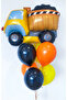 Construction Business Machinery Themed Truck Retro Foil Balloon - 5