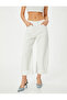 High Waist Jeans Layered Straight Leg Pocket - Barrel Fit Jeans - 3