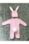 Newborn Baby Pink Rabbit Jumpsuit Set - 2