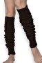 Natural Wool Leggings Brown Winter Women Knee Pad Thick Footless over Knee Socks