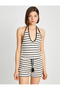 Halter Neck Knitted Undershirt - 3