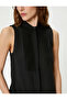 Judge Collar Shirt Sleeveless Robe Detailed - 5