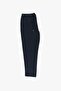 Men's Navy Blue Side Pocket Lace up Elastic Waist Belt 969 Jogger Pants - 3