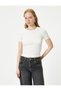 Crew Neck Basic T-Shirt - Short Sleeve - 3