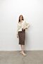 Women's Brown Frilly Camisole Skirt - 2