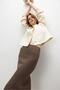 Women's Brown Frilly Camisole Skirt - 5